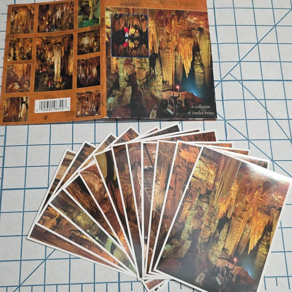 Luray Caverns Virginia Print Collection - Set Of 12 Post Card Prints NIP‎